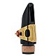 BG LD1 Duo Alto Saxophone or Bb Clarinet Ligature and Cap - Gold Plated : Image 3