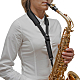 BG Deluxe Sax Sling S10SH - Black, with Neckpad : Image 3