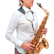 BG Zen S70YMSH Sax Yoke Sling / Strap - Metal Coated Snap Hook : Image 6