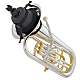Yamaha Silent Brass MUTE ONLY PM2X - Euphonium : Image 4