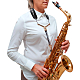 BG S80YGMSH Saxophone Sling Glam Collection - Black : Image 4