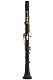 Backun Q2 Grenadilla with Silver Plated Keys and Gold Posts - Bb Clarinet (1591) : Image 3