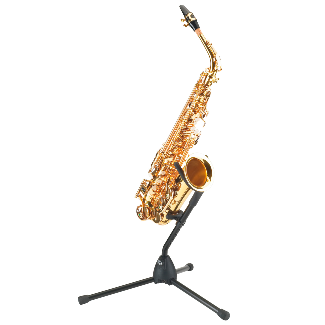 K&M Saxophone Stand - Alto or Tenor - 14300 Black