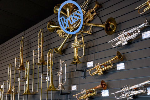 brass music shops near me