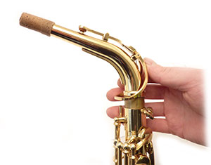 Saxophone crook fitting checked